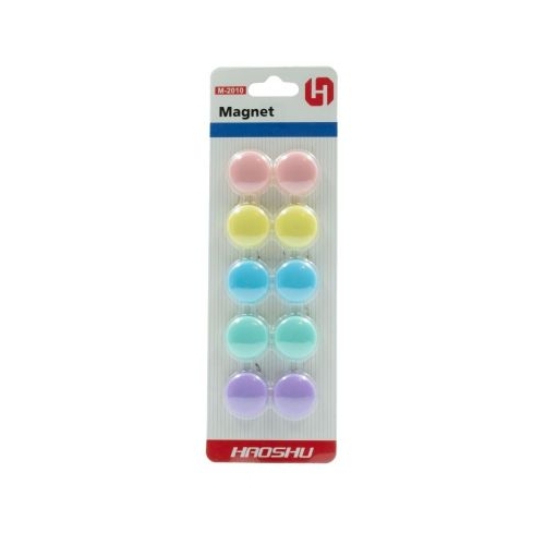 Magneti pentru tabla CNX 2010M diametru 20mm diverse culori pastel set 10 buc