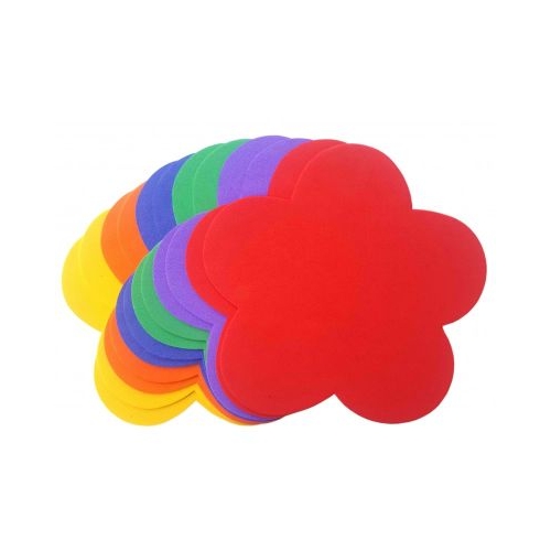 Forme decorative - hartie gumata - floare 14x15cm 1mm diverse culori set 12 coli Colorarte