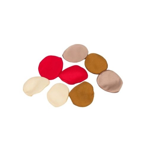 Accesorii creatie ROSEPETAL-34 petale textura matase nuante de rosu set 200 buc