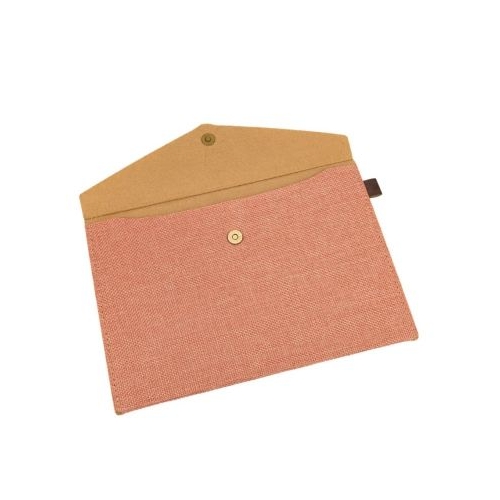 Plic cu capsa magnetica RECSTAP2316 material textil roz 24x16.5cm