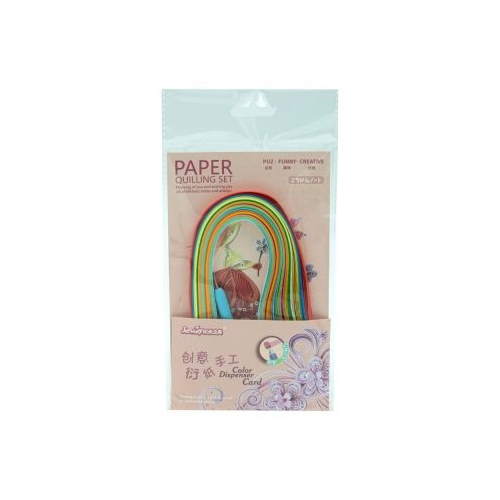 Hartie quilling 6x280mm diverse culori set 150 buc  ac quilling CNX JM-3211