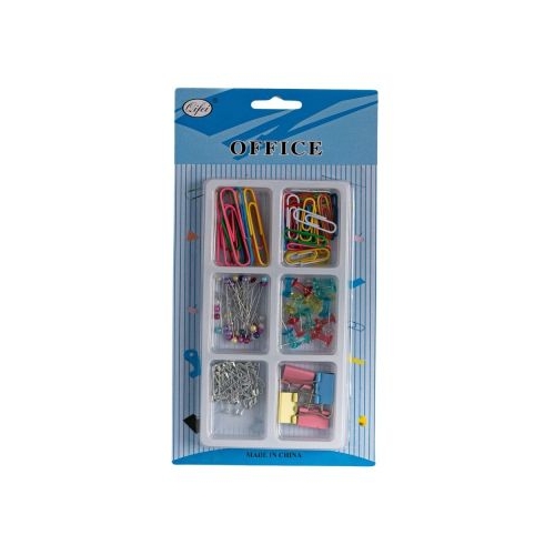 Accesorii set birou Cnx 129 piese diverse culori - agrafe ace gamalie ace tabla clips