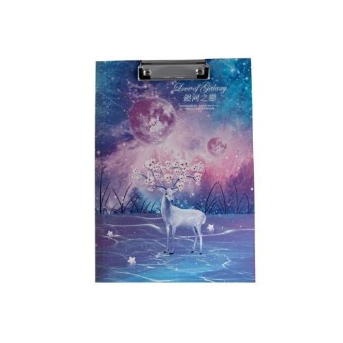 Clipboard A4 simplu CNX 8632 model cerb pentru fete cu rigla de 30cm pe lateral