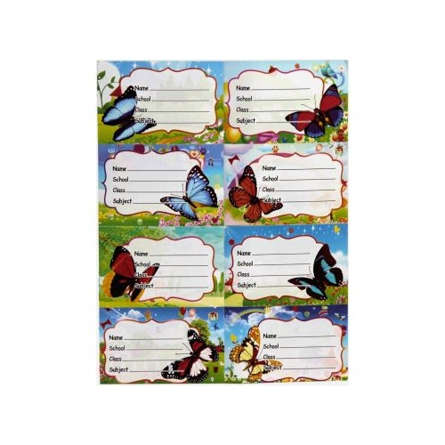 Etichete scolare CNX 8coala model fluture 10 coliset