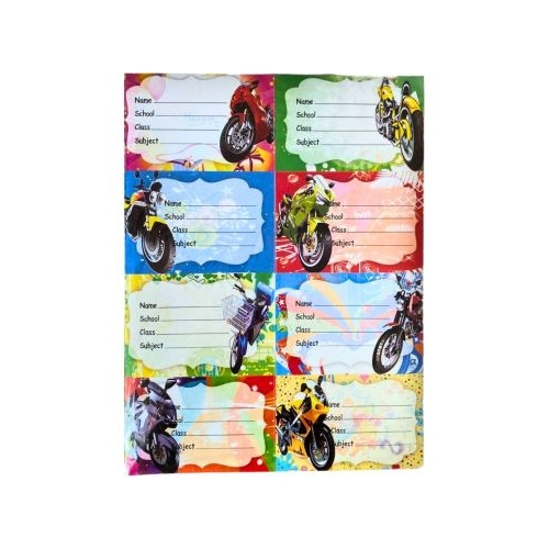 Etichete scolare CNX 8coala model motocicleta 10 coliset