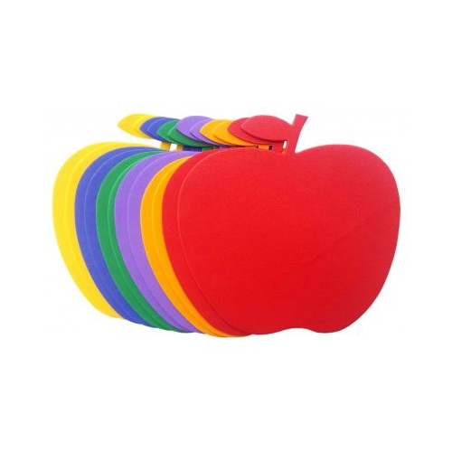 Forme decorative - hartie gumata - mar 14x15cm 1mm diverse culori set 12 buc Colorarte