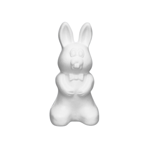Accesorii creatie - polistiren HD - iepuras alb 25.5cm Colorarte