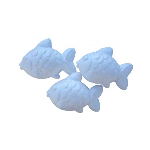 Accesorii creatie - polistiren - pestisor alb 11.5x7cm set 3 buc Colorarte