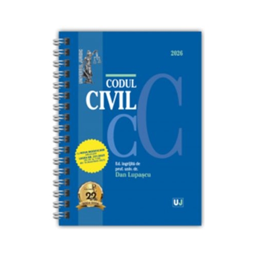 Codul civil Ianuarie 2026. Editie spiralata tiparita pe hartie alba - Dan Lupascu