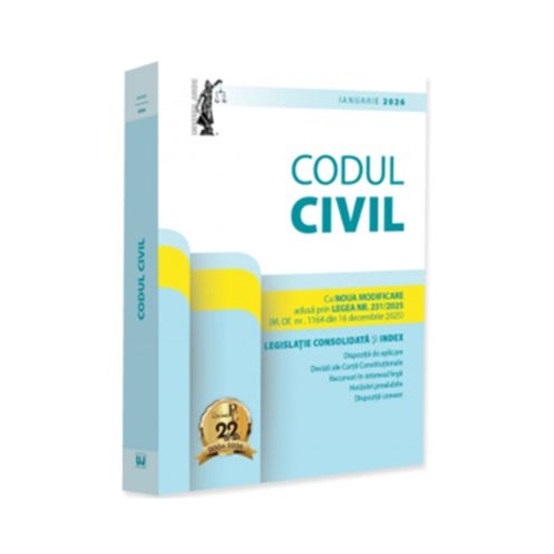 Codul civil ianuarie 2026. Editie tiparita pe hartie alba - Dan Lupascu
