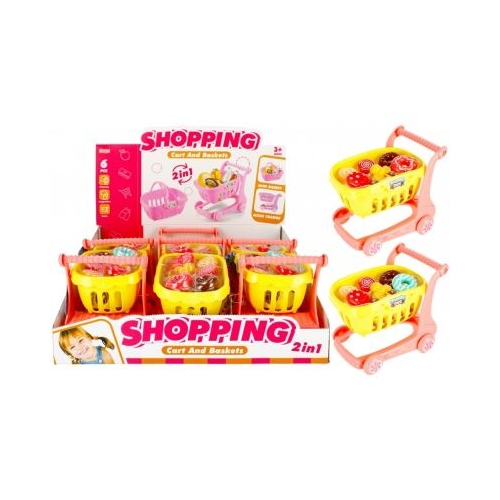 Set supermarket - mini carucior de cumparaturi - accesorii incluse MegaCreative 482944 3 ani