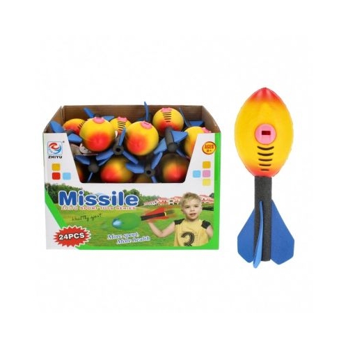 Joc de aruncat racheta cu sunete MegaCreative 380068 17cm spuma multicolor 3 ani