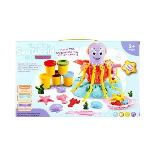 Set creativ caracatita Mega Creative 471066  plastilina 3 ani