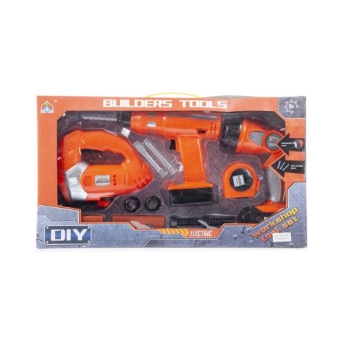 Set de scule - unelte de constructii - electrice baterii 6xAA MegaCreative 459998 3 ani