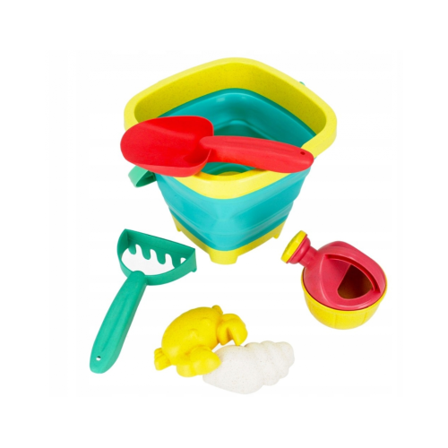 Jucarii de plaja galetusa pliabilaaccesorii silicon multicolor 3 ani MegaCreative 490968