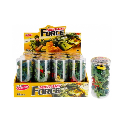 Jucarie set armata soldati MegaCreative Military Set 474337 borcan 3 ani