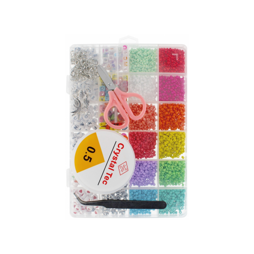 Set creatie accesorii margele alfabet MegaCreative 532113 19x13x2cm