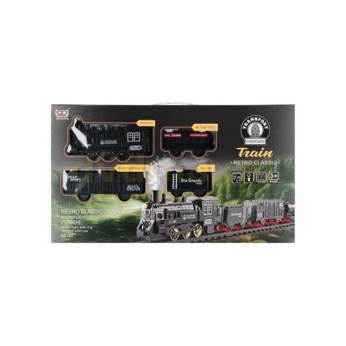 Tren MegaCreative 569293 Retro Classic Train electric 21 piese