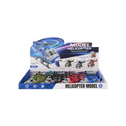 Jucarie elicopter 13cm MegaCreative 570958 42x7x27cm div culori pvc 12bucdisplay 3ani