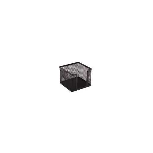 Suport cub hartie Office Cover 100x100x80mm negru plasa metalica