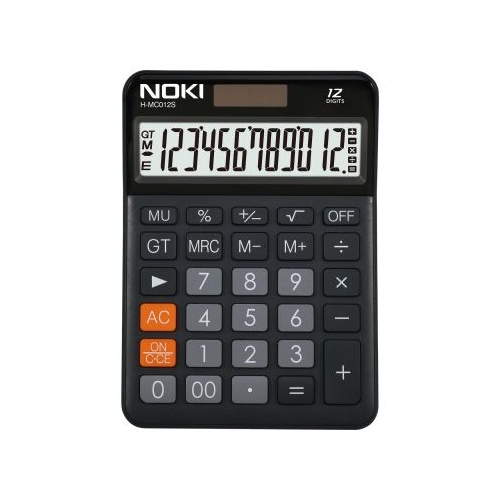 Calculator de birou Noki H-MC012S 12 digiti alimentare baterie  solar ecran inclinat