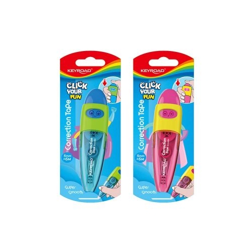 Banda corectoare Keyroad KR972101 5mm x 6m cu mecanism diverse culori