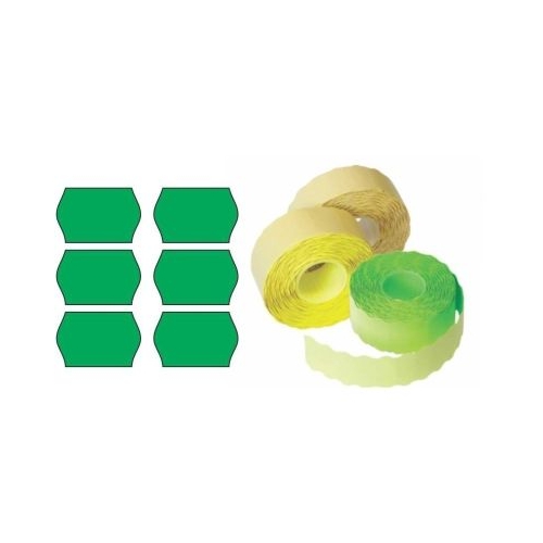 Etichete de pret 26x16mm permanente verde rola 1000 etichete
