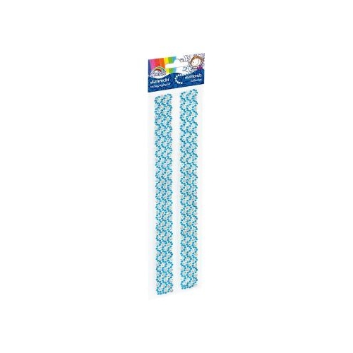 Accesorii creatie - diamante dantela plastic bleu 30cm autoadezive blister 2 buc Fiorello GR-DS081-1  170-2461