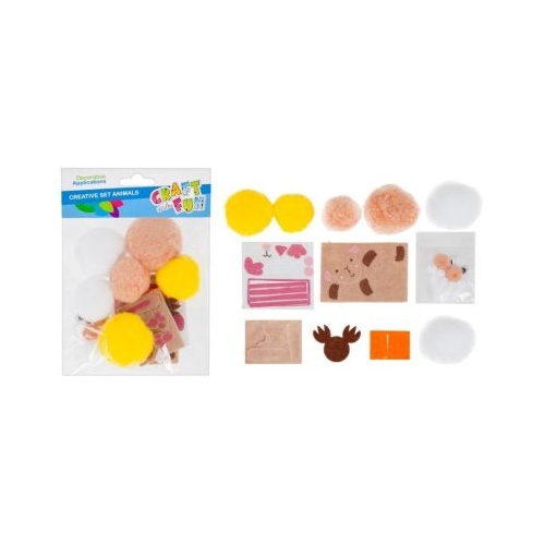 Accesorii creatie - animale kit creativ Pom Pom Craft with Fun 445994