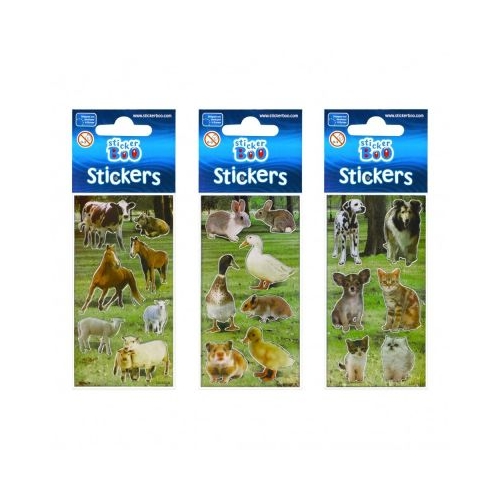 Abtibilduri - animale domestice set 6-7 buc Sticker Boo 382529