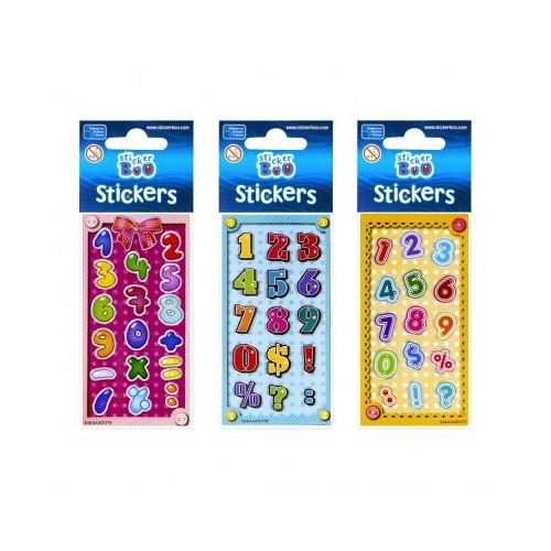 Abtibilduri - cifre set 15-18 buc Sticker Boo 382530