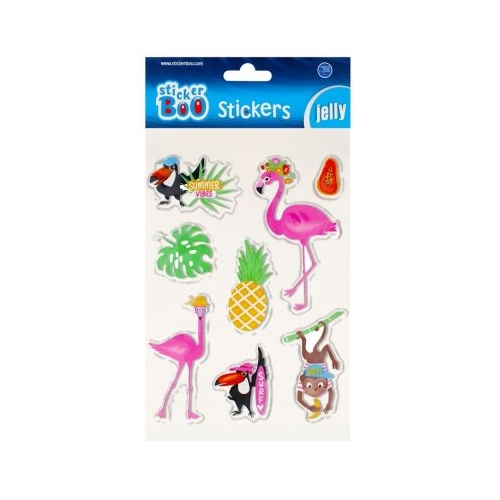 Abtibilduri - flamingo set 8 buc Sticker Boo 493724