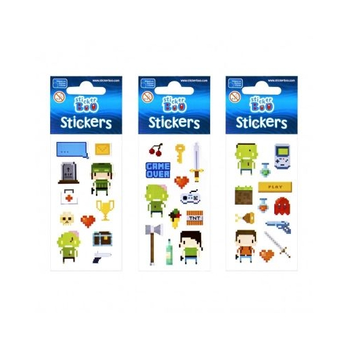 Abtibilduri - pixel set 12 buc Sticker Boo 471545