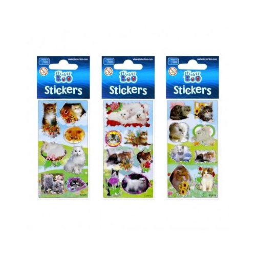 Abtibilduri - pisici set 7-8 buc Sticker Boo 237280