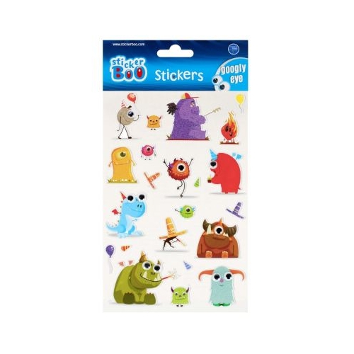 Abtibilduri - monstruleti set 24 buc Sticker Boo 493719