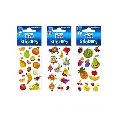 Abtibilduri - fructe set 14-20 buc Sticker Boo 471543