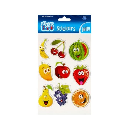 Abtibilduri - fructe set 9 buc Sticker Boo 493722