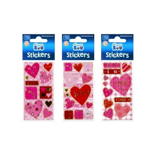 Abtibilduri - inimi love set 11-13 buc Sticker Boo 225030