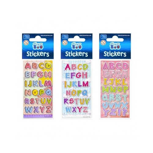 Abtibilduri - litere set 26-28 buc Sticker Boo 382531