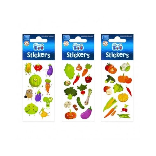 Abtibilduri - legume set 14 buc Sticker Boo 483491