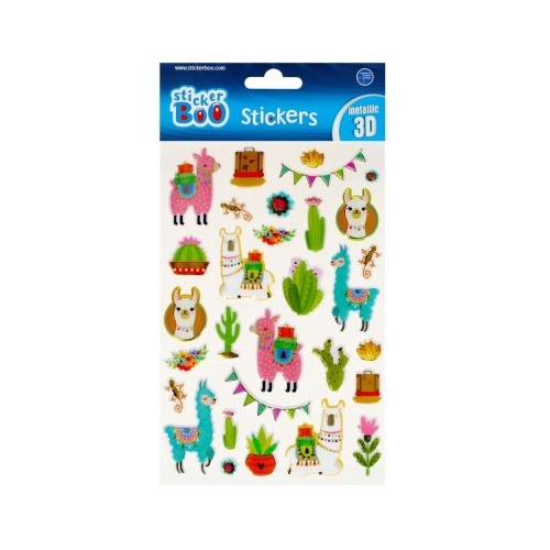 Abtibilduri - lama 3D metalic set 30 buc Sticker Boo 493710