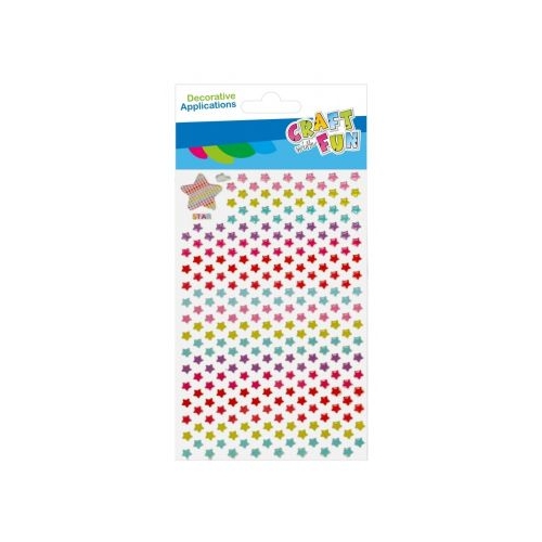 Accesorii creatie - stickere autoadezive - stelute diverse culori set 261 buc Craft with Fun 532009