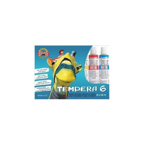 Culori tempera Koh-i-noor 6 culori x 16ml K162-547G