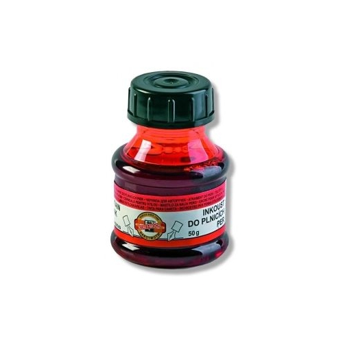 Calimara cu cerneala Koh-I-Noor K141-502 cerneala rosie 50ml