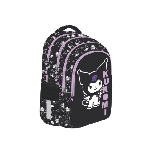 Ghiozdan St. Majewski Kuromi 40cm 3 compartimente negru BPL58