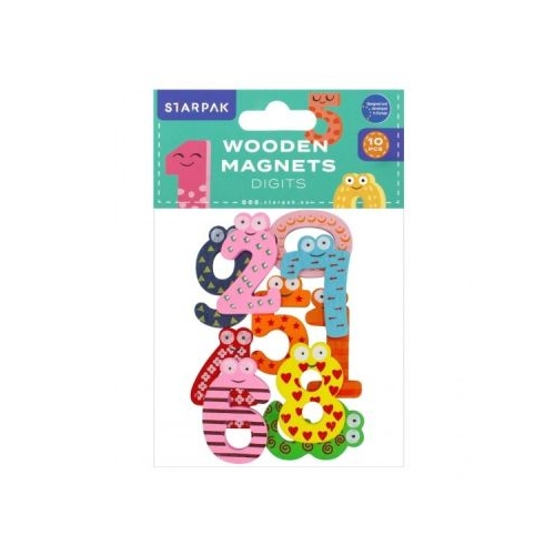 Magneti Starpak cifre 0-9 lemn 40 mm