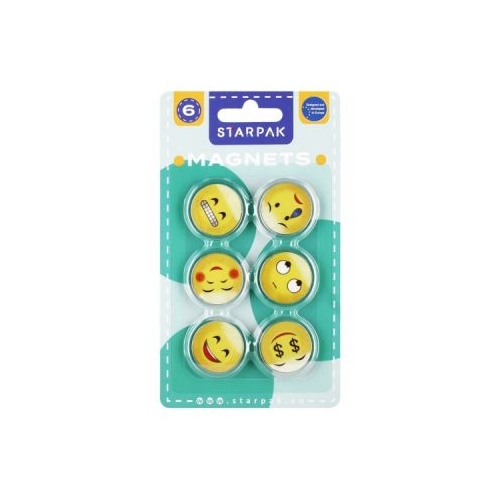 Magneti Starpak emoji 33mm 6 bucati 528365