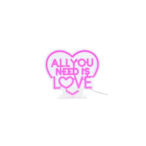 Lampa LED. All You Need is Love