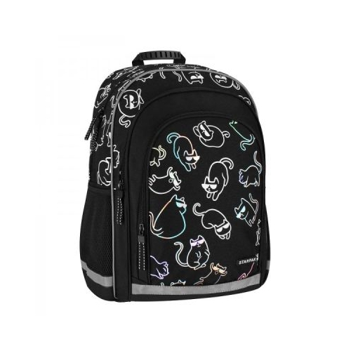 Ghiozdan Starpak Kitty Holo 39 cm 3 compartimente negru