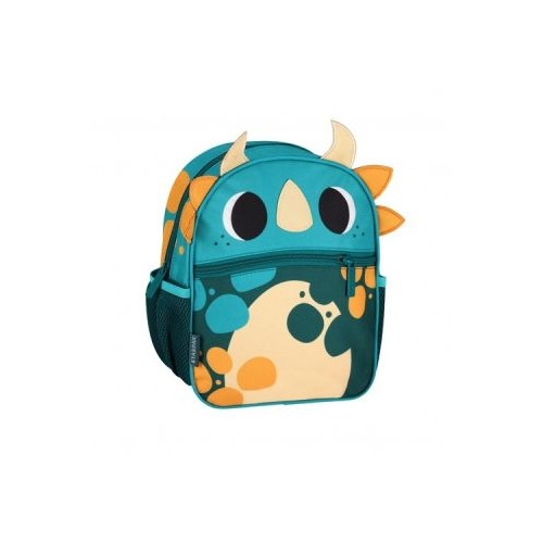 Ghiozdan gradinita Starpak Dino 26 cm 1 compartiment turcoaz cu portocaliu